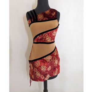 Vintage 90/00s Stretchy Body Con Dress XS